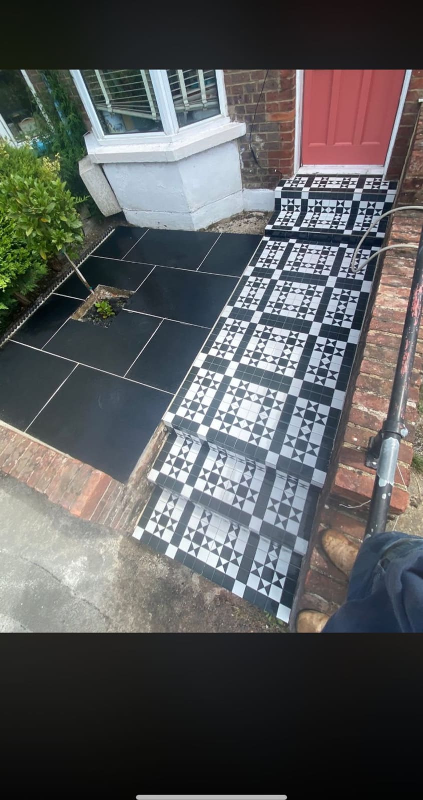 Victorian Tiled Entrance — Patios & Pathways in Hertfordshire